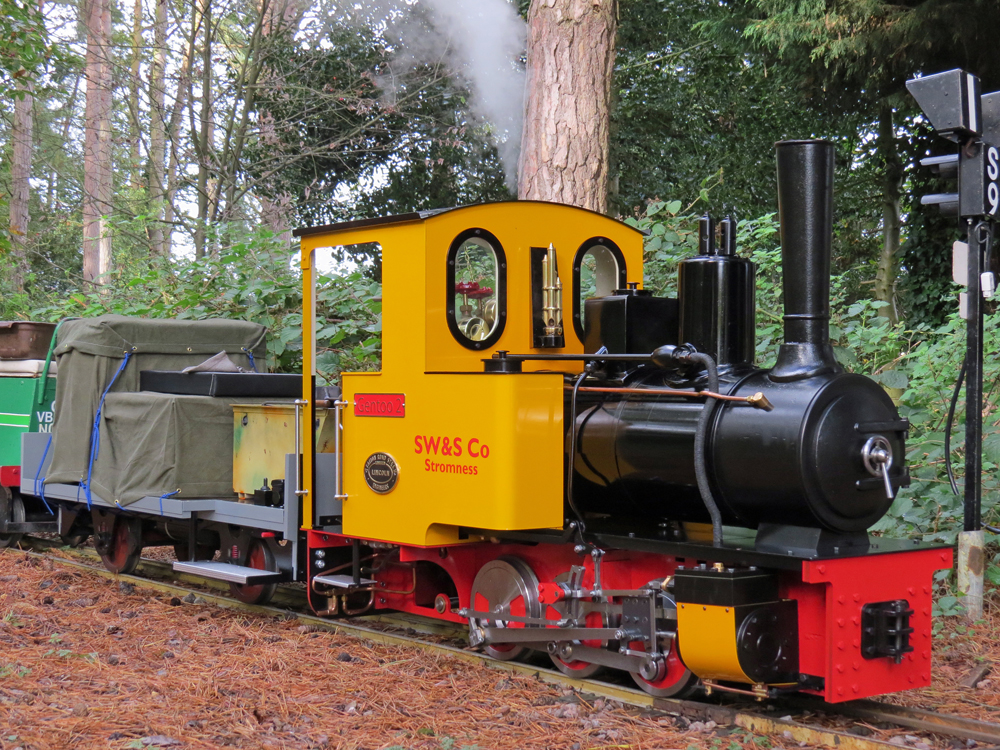In the headshunt collecting carriages at the start of the day.