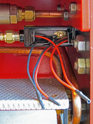 Electrical junction box on an 0-6-0 Feldbahn