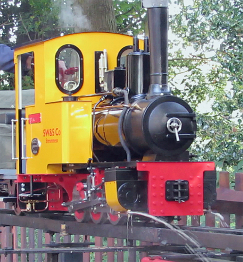 Redirected cylinder drain cocks on a Station Road Steam Feldbahn 0-6-0