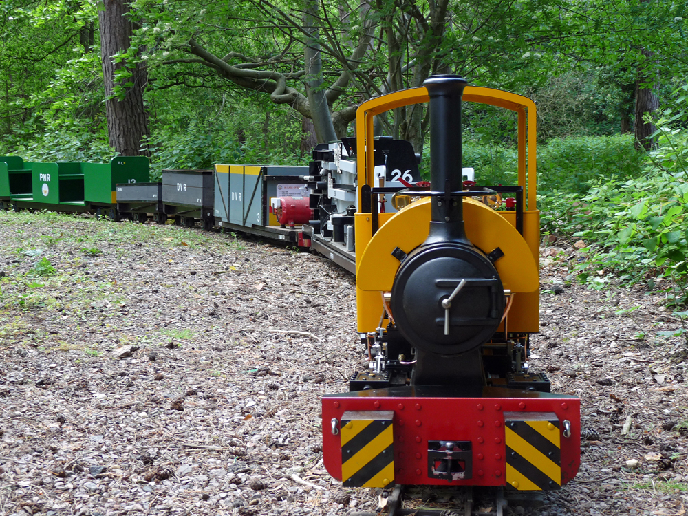 The freight train ready to run.