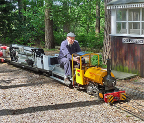 Station Road Steam Stafford Gentoo working freight at Pinewood