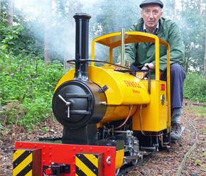 Station Road Steam Stafford saddle tank Gentoo at Pinewood