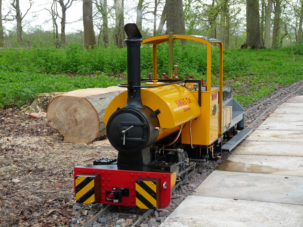 Resting at Clatford Station on the ADMES track at Wherwell