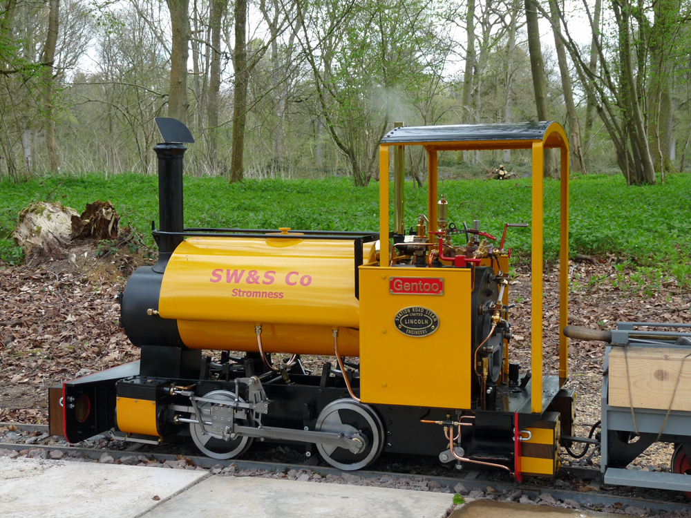 Resting at Clatford Station on the ADMES track at Wherwell