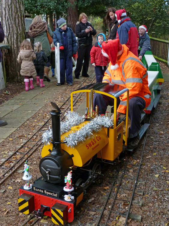 Unloading at Santa's station