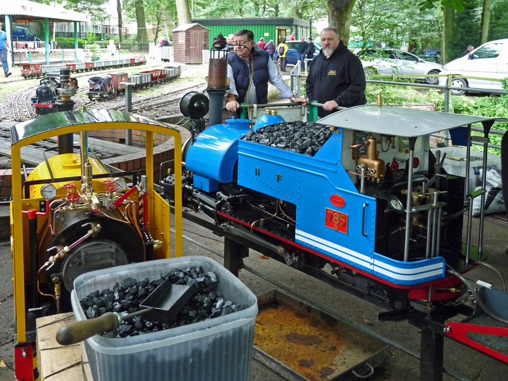 In the Hady steaming bays.