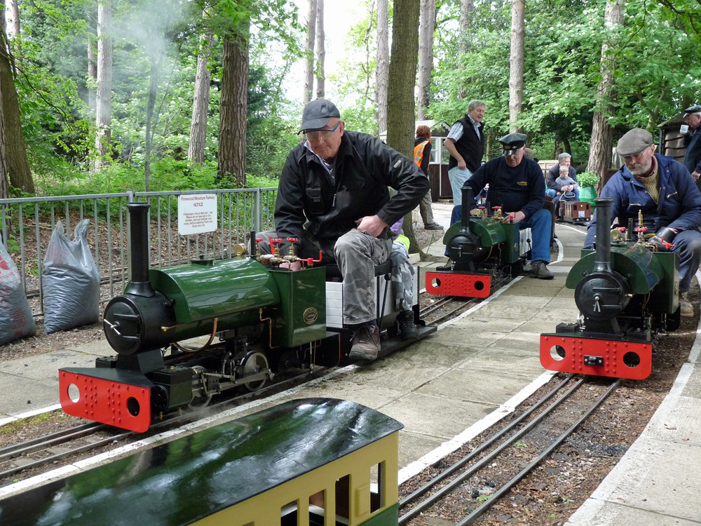 A busy scene in Pinewood Central station