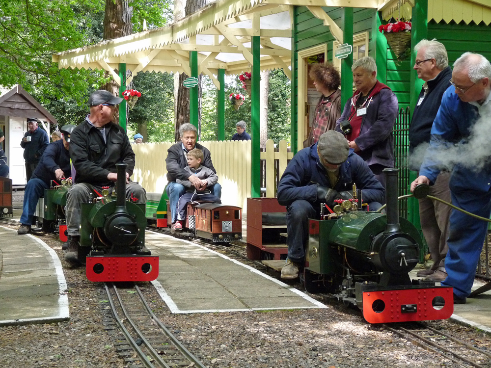 A busy scene in Pinewood Central station