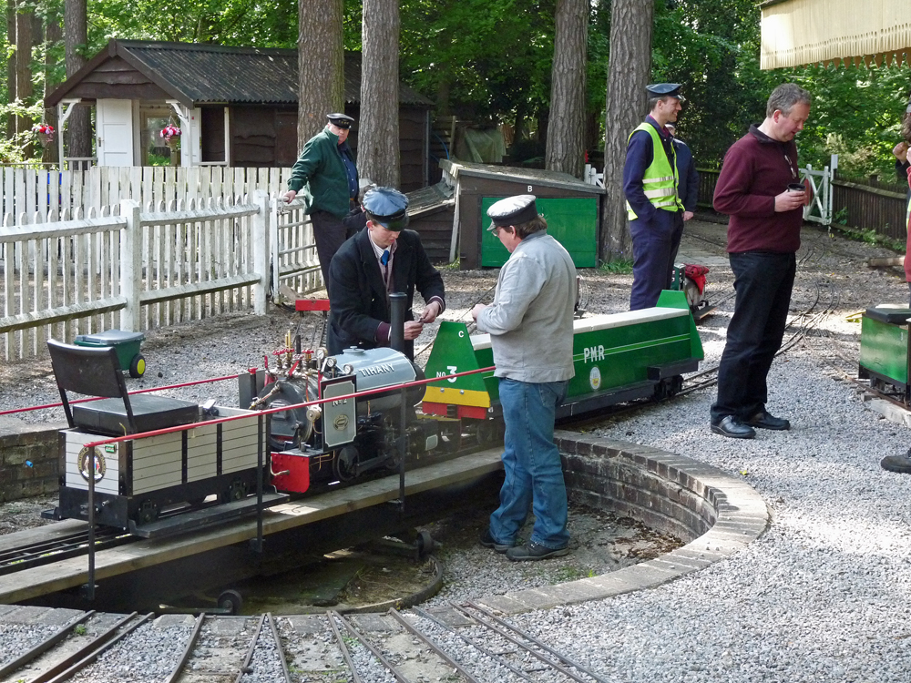Preparing to run tender first