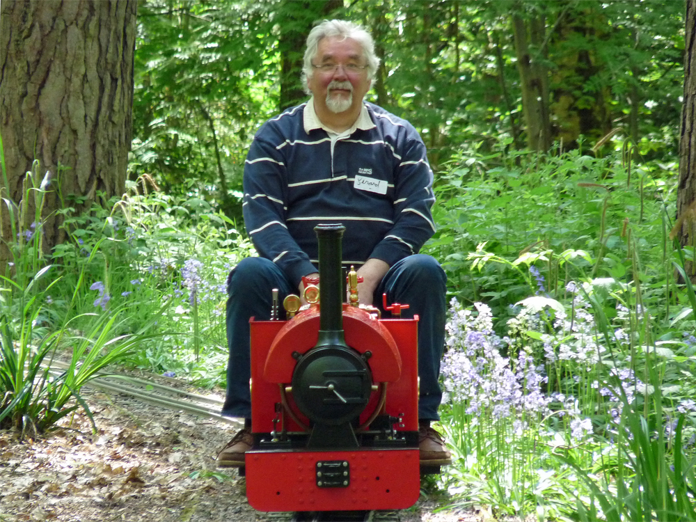 Gerard Sloots driving past the Bluebells