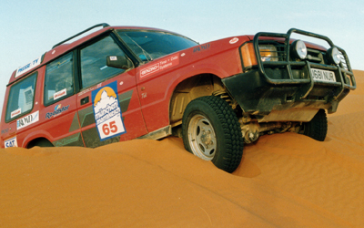 Land Rover Discovery in the Munich to Marrakesh rally