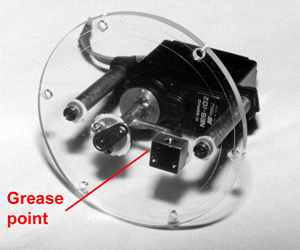 Snorkel servo for a model radio coontrolled submarine