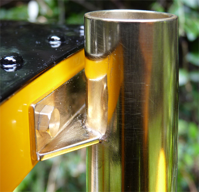 The safety valve extension to allow a cab to be fitted to a Station Road Steam Stafford engine
