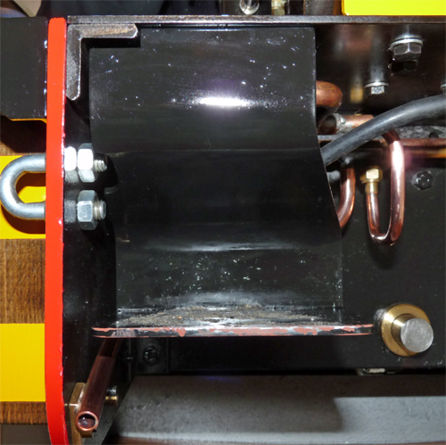 Front dumb buffer fitted to a Station Road Steam Stafford locomotive