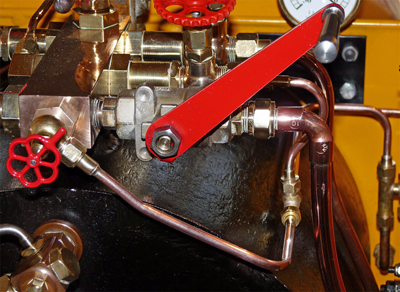 Fine Control ejector steam valve on a Station Road Steam Stafford