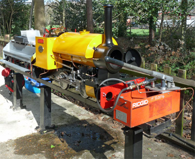 Hydraulic Test Unit with the Stafford stem loco