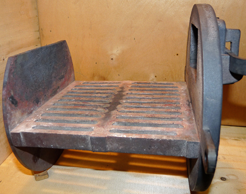 The Stafford steam locomotives fire grate.