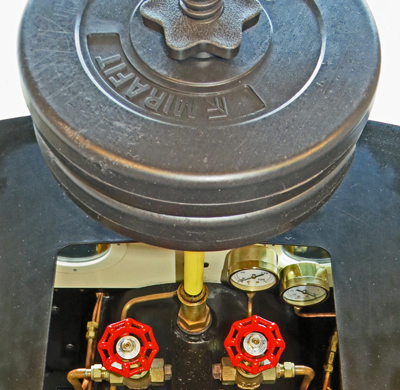 Feldbahn steam engine boiler hydraulic testing